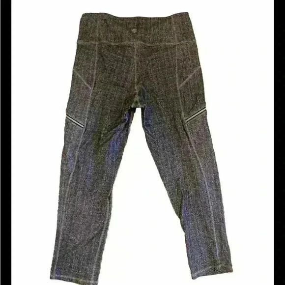 Athleta Capri leggings Grey Size Small with zippers - Picture 1 of 4